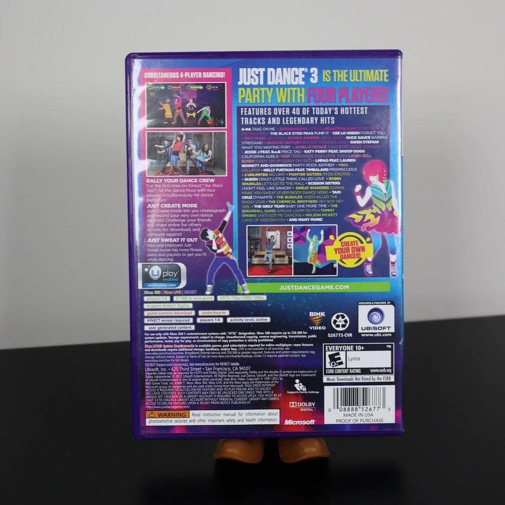 Just Dance 3 (Xbox 360, 2011) CIB Tested and Working Video Game